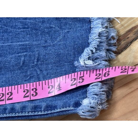 Gogo Jeans USA Juniors Size 9 High Rise Flared Leg Frayed Hem - Picture 9 of 12